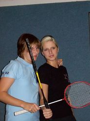 Ein Badmintonteam