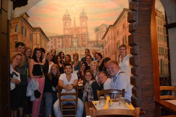Gruppenfoto in Rom
